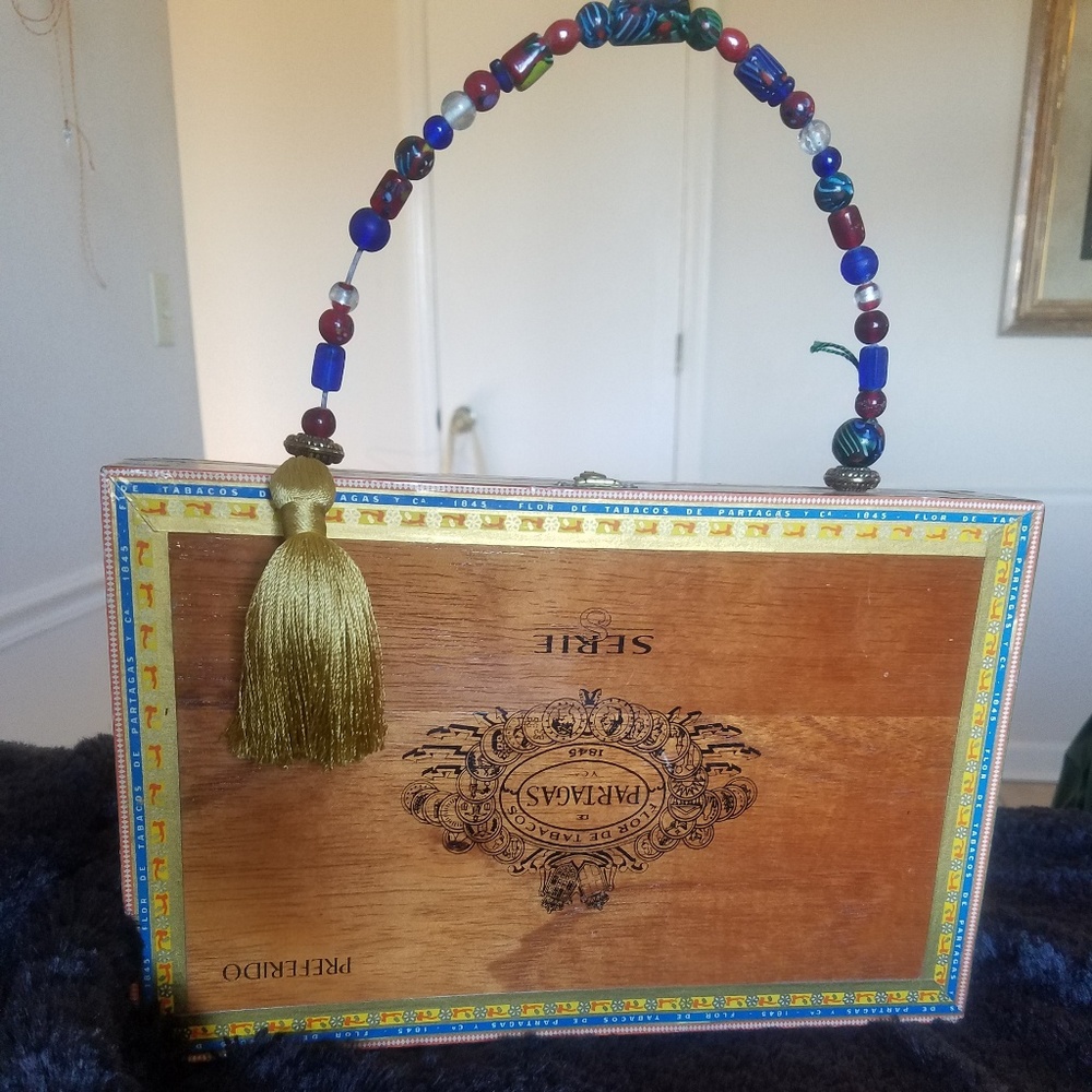 Handmade cigar box purse (new)